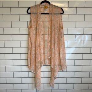 𝅺RUBY Road Rd. Kimono Peach Beige Size 16